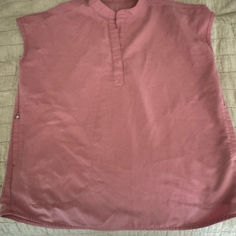 Figs Dusty Pink Technical Collection Top